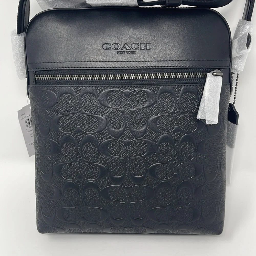 Coach Houston Flight Bag In Signature Leather - Picture 2 of 10